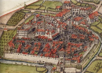 Depiction of the Etters Meßkirch, around 1575
